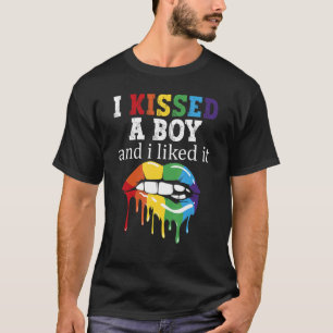 Ich küsste einen Jungen und ich mochte es LGBT Pri T-Shirt