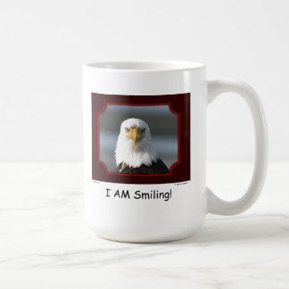 "ICH lächele!" Weißkopfseeadler Tasse