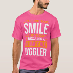 Ich lächelte früher Jongleur für Jonglieren und Jo T-Shirt