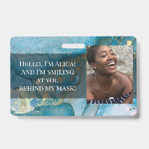 Ich lächle dich hinter dieser Maske an! Aqua und G Ausweis
