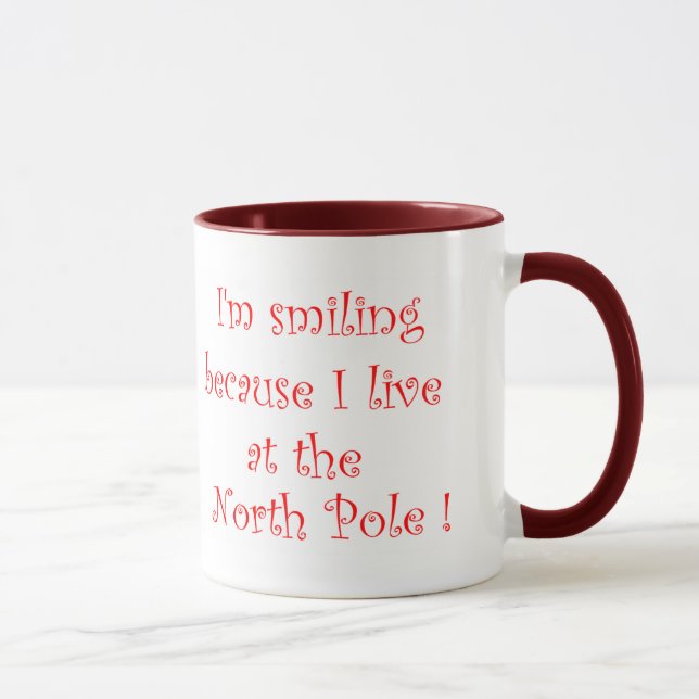 Ich lächle, weil -Tasse Tasse (Rechts)