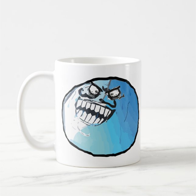 ich lag Gesicht Kaffeetasse (Links)