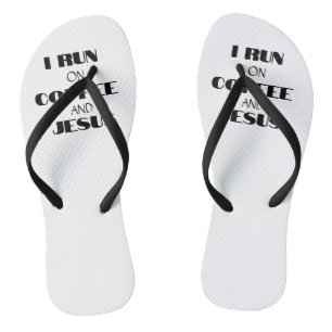 ICH LAGE AUF KAFFEE UND JESUS FLIP FLOPS