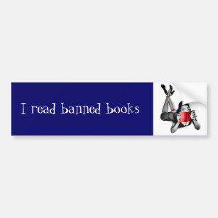 Ich las Autoaufkleber der verbotenen Bücher