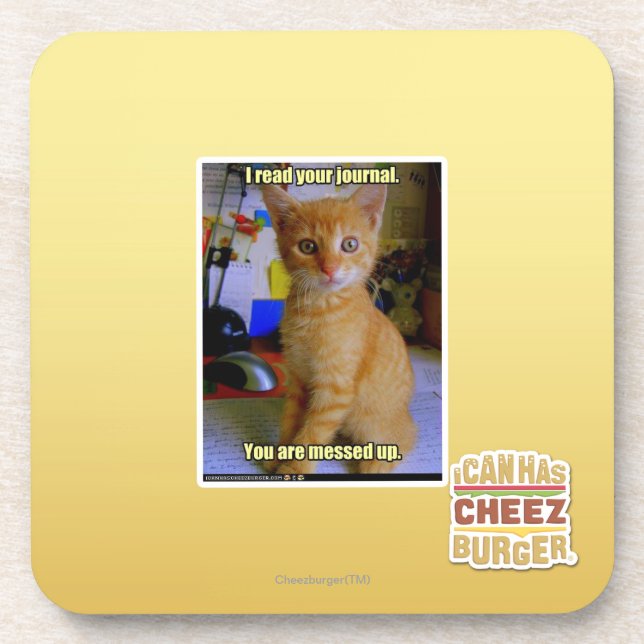 Ich las Ihre Zeitschrift Untersetzer (Vorderseite)