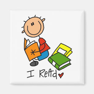 Ich las T-Shirts und Geschenke Magnet