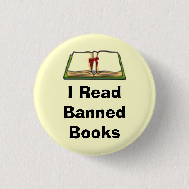 Ich las verbotene Bücher Button (Vorderseite)