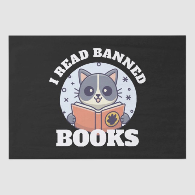 Ich las verbotene Bücher Seidenpapier (Vorderseite)