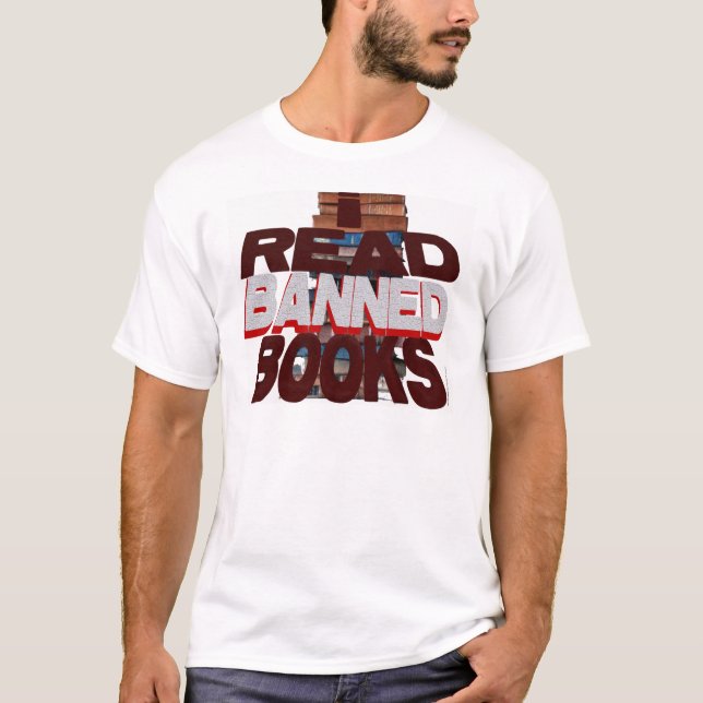 ICH LAS VERBOTENE BÜCHER T-Shirt (Vorderseite)