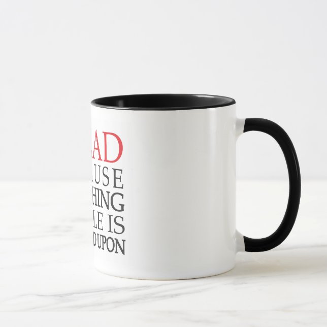 Ich las weil tasse (Rechts)