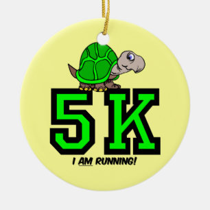 Ich lasse 5K laufen Keramikornament