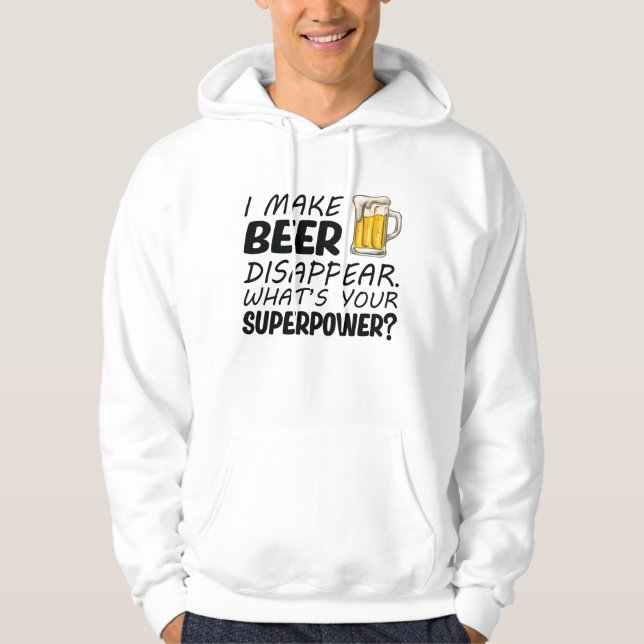Ich lasse Bier verschwinden Hoodie (Vorderseite)