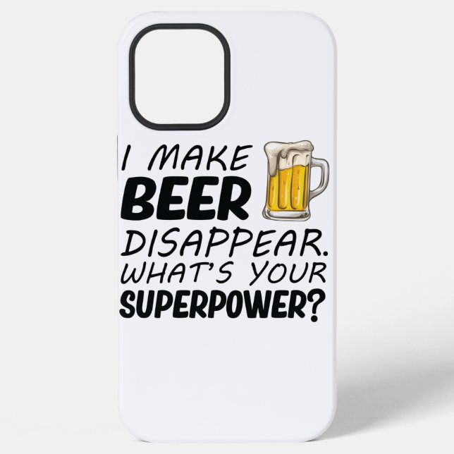 Ich lasse Bier verschwinden iPhone Hülle (Rückseite)