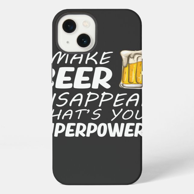 Ich lasse Bier verschwinden iPhone Hülle (Rückseite)
