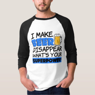 Ich lasse Bier verschwinden, was Ihre lustige T-Shirt