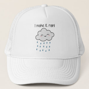 Ich lasse es niedliche Sturm-Wolke regnen Truckerkappe