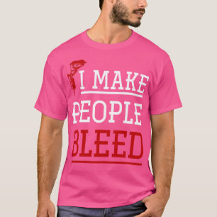Ich lasse Leute Tattoo-Design bluten T-Shirt
