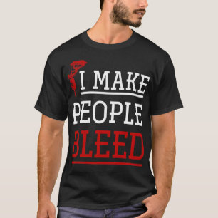 Ich lasse Leute Tattoo-Design bluten T-Shirt