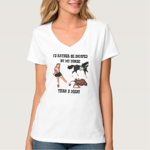 Ich lasse mich lieber von meinem Pferd abwerfen al T-Shirt