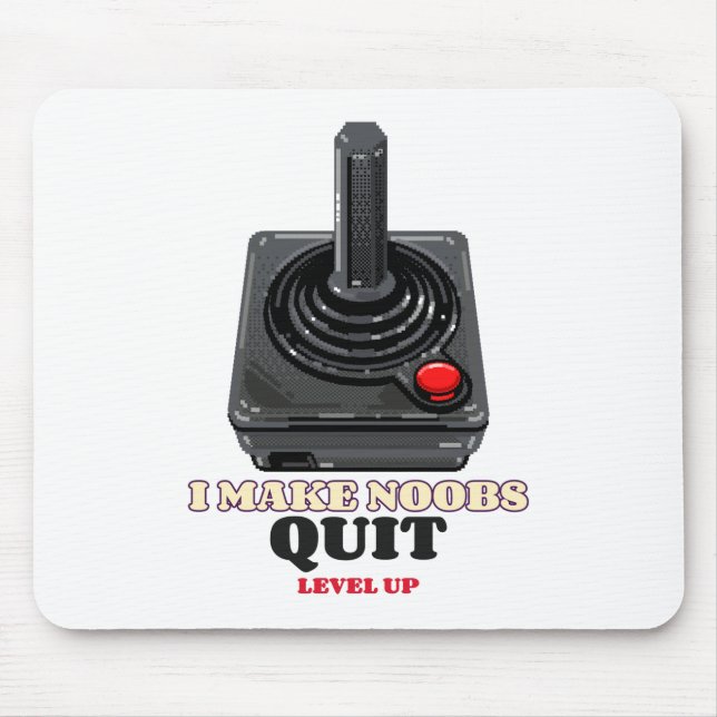 Ich lasse Noobs Rage aufhören Mousepad (Vorne)