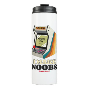 Ich lasse Noobs wütend aufhören Thermosbecher