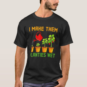 Ich lasse sie Planties nasse Pflanze T-Shirt