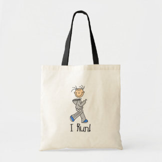 Ich lasse Strichmännchen-Tasche laufen Tragetasche