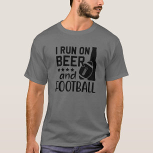 Ich laufe auf Bier und Fußball, Lineman Bier und F T-Shirt