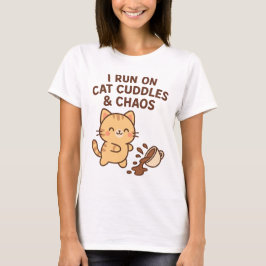 Ich laufe auf Cat Cuddles & Chaos T - Shirt - Nied