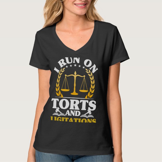 Ich laufe auf dem Rechtsanwaltsgesetz T-Shirt (Vorderseite)