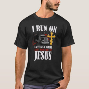 Ich laufe auf Diesel Koffein & Jesus Christlich LK T-Shirt