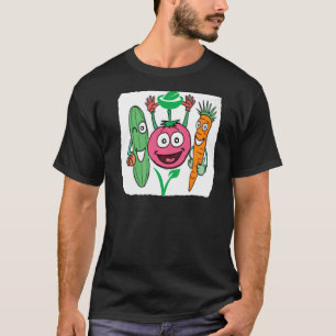 Ich laufe auf Gemüse Vegan Niedlich Vegetarier Veg T-Shirt