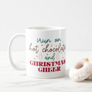 Ich laufe auf heiße Schokolade - Weihnachten Kaffeetasse