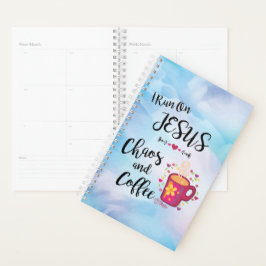 Ich laufe auf Jesus, Chaos und Kaffeeplaner Planer