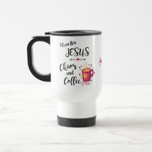Ich laufe auf Jesus, Chaos und Kaffeeumarmung Reisebecher