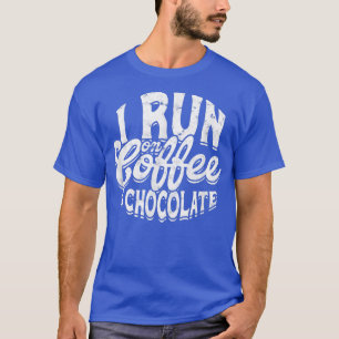 Ich laufe auf Kaffee & Schokolade Winterweihnachts T-Shirt