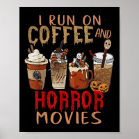 Ich laufe auf Kaffee- und Horror-Filmen Beängstige