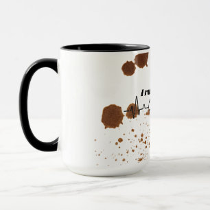 Ich laufe auf Kaffee und Memes Tasse Kaffee Lieb