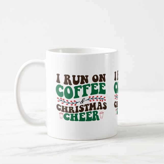 Ich laufe auf Kaffee & Weihnachten, Weihnachten un Kaffeetasse (Links)