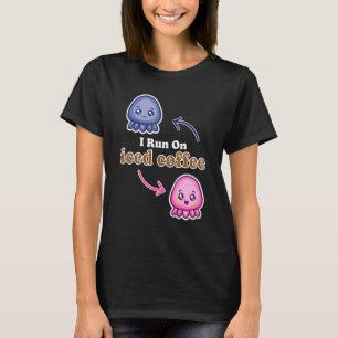 Ich laufe auf Niedlichem, reversiblen Octopus-Kaff T-Shirt