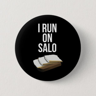 Ich laufe auf Salo Lustiger ukrainischer Schweines Button