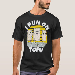 Ich Laufe Auf Tofu Vegan Vegetarischer Läufer Tier T-Shirt