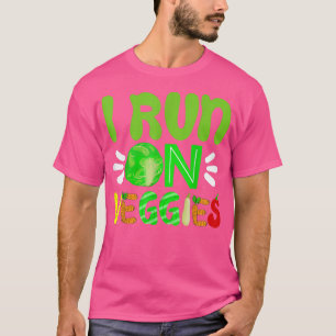 Ich laufe auf Veggies Pflanze basiert vegetarische T-Shirt