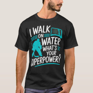 Ich laufe auf Wasser, was ist dein Superhelden-Eis T-Shirt