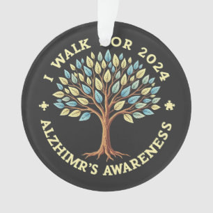 Ich laufe für Alzheimer's Awareness Month 2024 Ornament