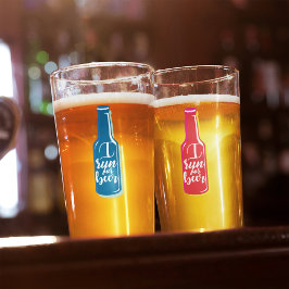 Ich laufe für Bier Fitness Spaß Red Bottle Glas