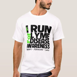 Ich laufe für Lyme-Borreliose-Bewusstsein T-Shirt