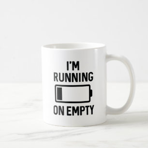 Ich laufe leer kaffeetasse
