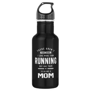 Ich laufe Liebe. Ich Liebe als Mama Edelstahlflasche
