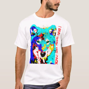 ICH LAUFE MIT DEM SATZ - WOLF-T - SHIRT